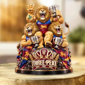 Brisbane Lions 2026 AFL Premiers Custom Shape Acrylic Plaque - TANTN25847