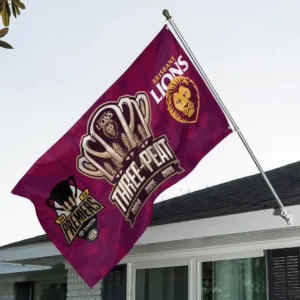 Brisbane Lions 2026 AFL Premiers 3D Double-side House Flag - TANTN25819