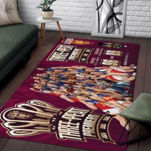 Brisbane Lions 2026 AFL Premiers Rectangular Rug - TMTHU9626