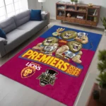 Brisbane Lions 2026 AFL Premiers Rectangular Rug – HOATT21332