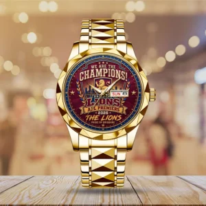 Brisbane Lions 2026 AFL Premiers Alloy Luxury Quartz Watch - TMTHU9643