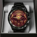Brisbane Lions Black Stainless Steel Watch – TMTHU9583