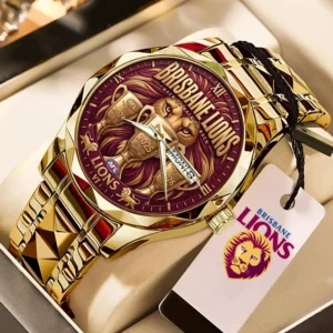 Brisbane Lions Threepeat Premiers Alloy Luxury Quartz Watch - TMTHU9585