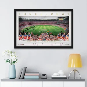Brisbane Lions 2026 AFL Premiers Canvas With Inner Frame - TANTN25827