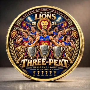 Brisbane Lions 2026 AFL Premiers Commemorative Coin - TANTN25866