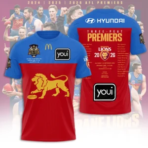 Brisbane Lions 2026 AFL Premiers 3D Apparel – TANTN25828