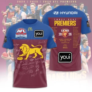 Brisbane Lions 2026 AFL Premiers 3D Apparel – TANTN25829