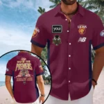 Brisbane Lions 2026 AFL Premiers Short Sleeve Button-Down Shirt – HOATT21297