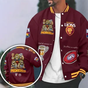 Brisbane Lions 2026 AFL Premiers Varsity Jacket - HOATT21309
