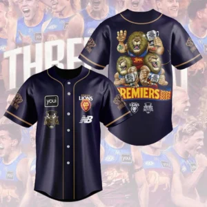 Brisbane Lions 2026 AFL Premiers Baseball Jersey - HOATT21319