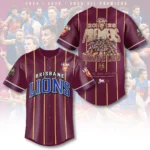 Brisbane Lions Threepeat Premiers Baseball Jersey – TANTN25851