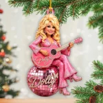 Dolly Parton Custom Shape 2-side Printed Acrylic Ornament – HOATT20823