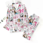 Dolly Parton Satin Pajama Set with Piping – TMTHU9109