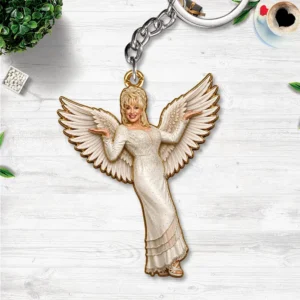 Dolly Parton Custom Shape 2-sided Keychain - HOATT20826