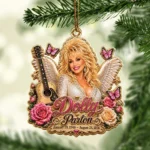 Dolly Parton Custom Shape 2-side Printed Acrylic Ornament – HOATT20795