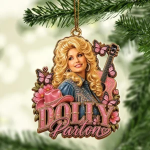 Dolly Parton Custom Shape 2-side Printed Acrylic Ornament - HOATT20813
