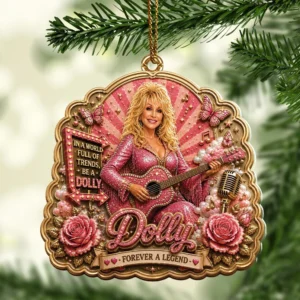 Dolly Parton Custom Shape 2-side Printed Acrylic Ornament - HOATT20815