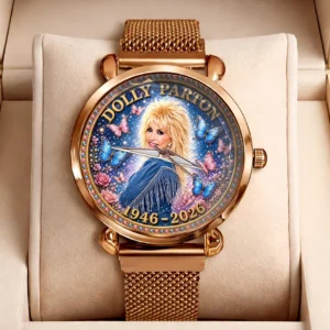 Dolly Parton Mesh Strap Quartz Watch - HOATT20759