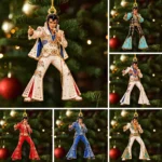 6PCS Elvis Presley Custom Shape 2-Side Printed Acrylic Ornament – GNE8791