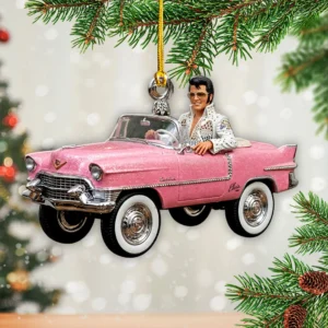 Elvis Presley Custom Shape 2-side Printed Acrylic Ornament - HOATT21360
