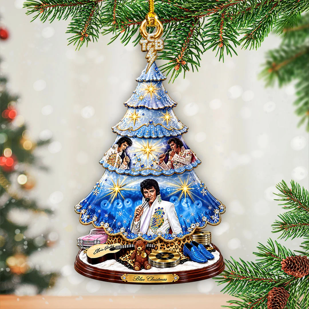 Elvis Presley Custom Shape 2-side Printed Acrylic Ornament - HOATT21398