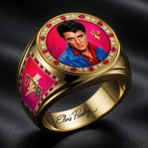 Elvis Presley 3D Engraved Ring - HOATT21347