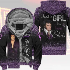 Elvis Presley 3D Fleece Zip Hoodie - HOATT21189