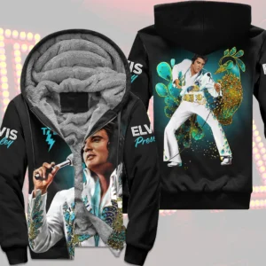 Elvis Presley 3D Fleece Zip Hoodie - HOATT21190