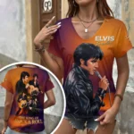 Elvis Presley 3D Women’s V-Neck T-Shirt – HOAT21143
