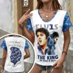 Elvis Presley 3D Women’s V-Neck T-Shirt – HOATT20868