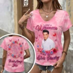 Elvis Presley 3D Women’s V-Neck T-Shirt – HOATT20882