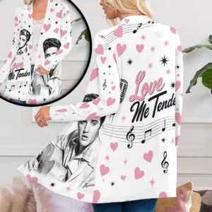 Elvis Presley Women's Patch Pocket Cardigan - HOATT20797