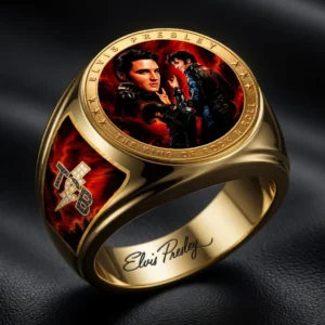 Elvis Presley 3D Engraved Ring - HOATT21200