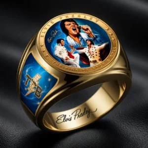 Elvis Presley 3D Engraved Ring - HOATT21201