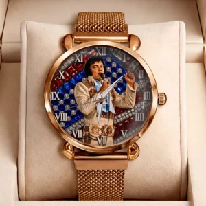 Elvis Presley Mesh Strap Quartz Watch - TMTHU9002