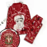 Elvis Presley Satin Pajama Set with Piping – TMTHU9110