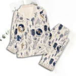 Elvis Presley Satin Pajama Set with Piping – TMTHU9111
