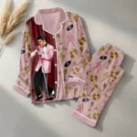 Elvis Presley Satin Pajama Set with Piping – HOATT20858