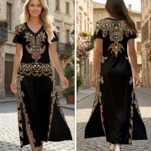 Elvis Presley Short Sleeve Maxi Dress - HOATT20917
