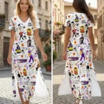 Elvis Presley Short Sleeve Maxi Dress – HOATT21356