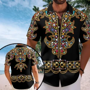 Elvis Presley Short Sleeve Button-Down Shirt - HOATT20896