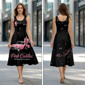Elvis Presley Sleeveless Knee-Length Dress - HOATT21358