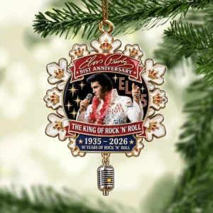 Elvis Presley Custom Shape 2-side Printed Acrylic Ornament - HOATT21359