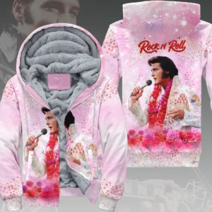 Elvis Presley 3D Fleece Zip Hoodie - HOATT21124