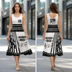 Elvis Presley Sleeveless Knee-Length Dress - HOATT20852