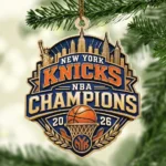 New York Knicks 2026 NBA Finals Champions Custom Shape 2-side Printed Acrylic Ornament – HOATT20913