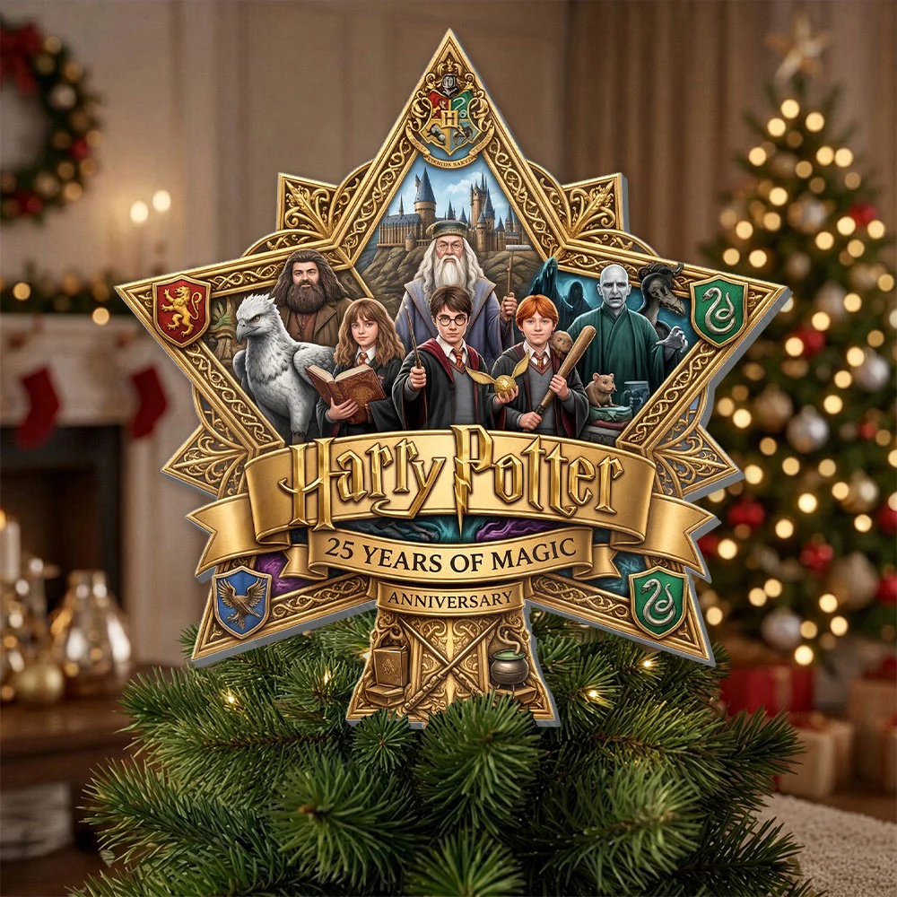 Harry Potter 25th Anniversary Christmas Tree Topper - TMTHU9675