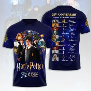 Harry Potter 25th Anniversary 3D Apparel - HOATT20817