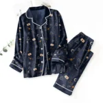 Harry Potter Satin Pajama Set with Piping – TMTHU8974