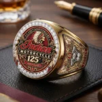 Indian Motorcycle 125th Anniversary 3D Engraved Ring – TMTHU9271